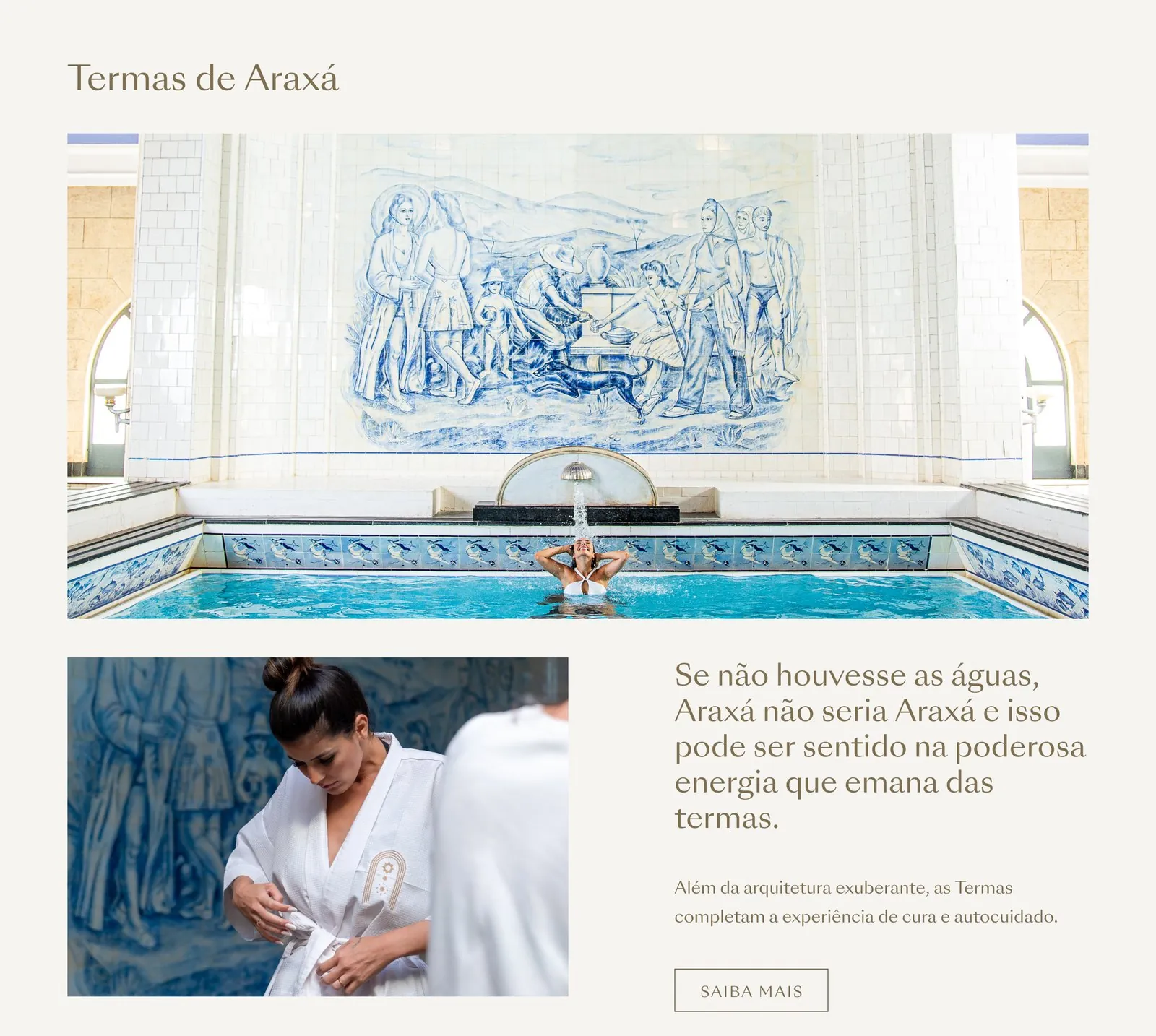 The Araxá thermal baths