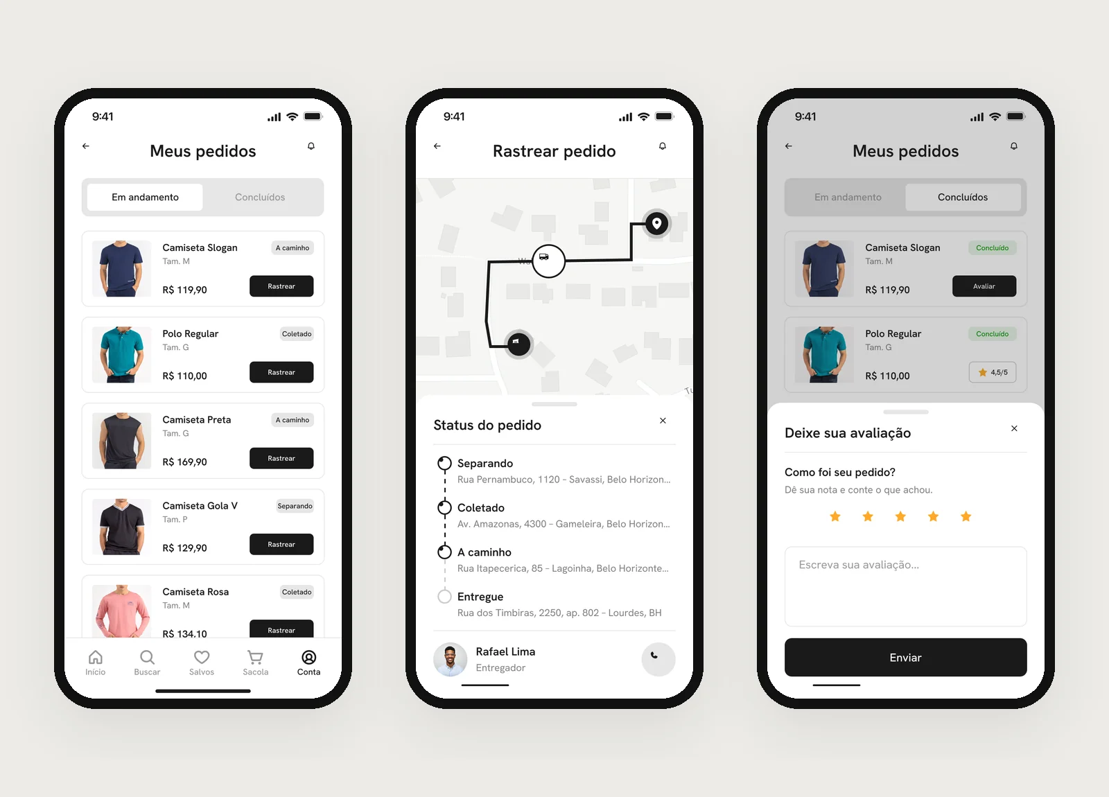 Orders and tracking