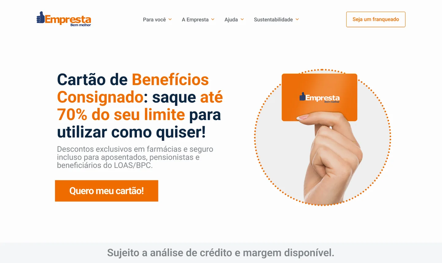 O benefício principal no topo