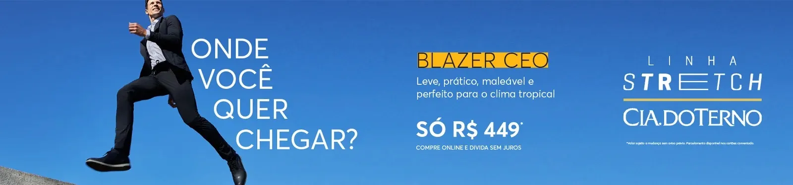 CEO Blazer: campaign banner for the website