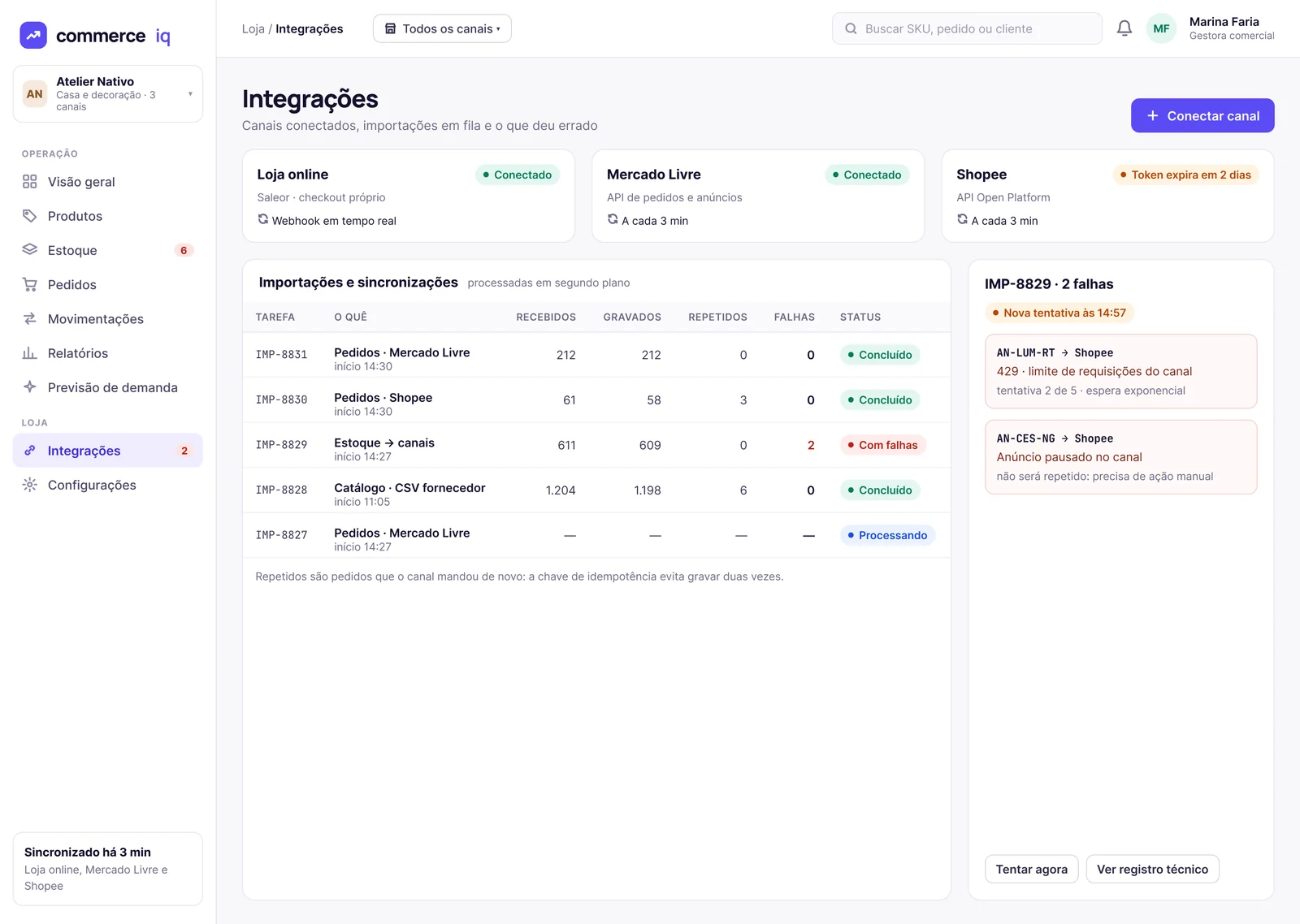 Integraciones e importaciones