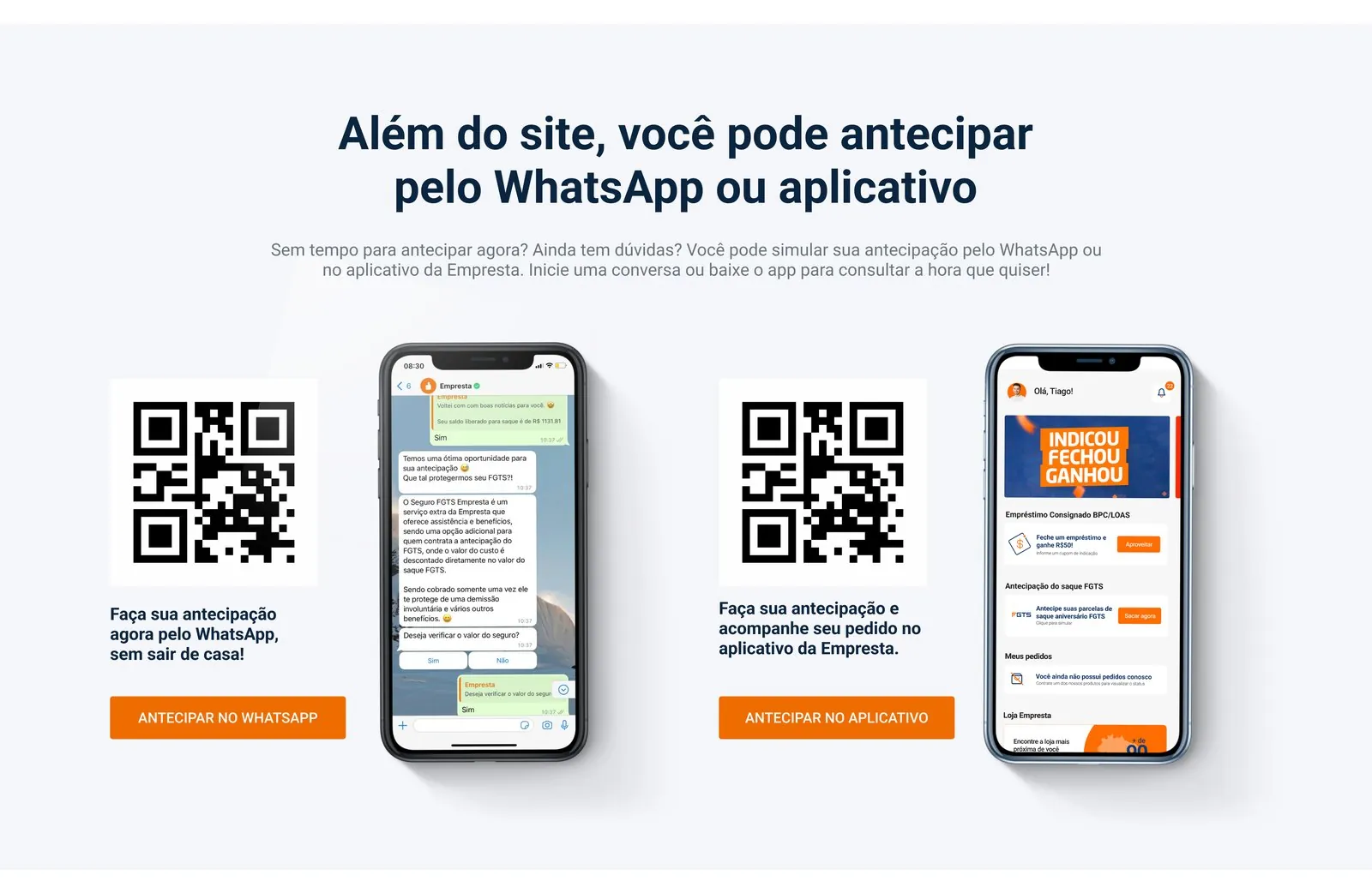 WhatsApp e aplicativo