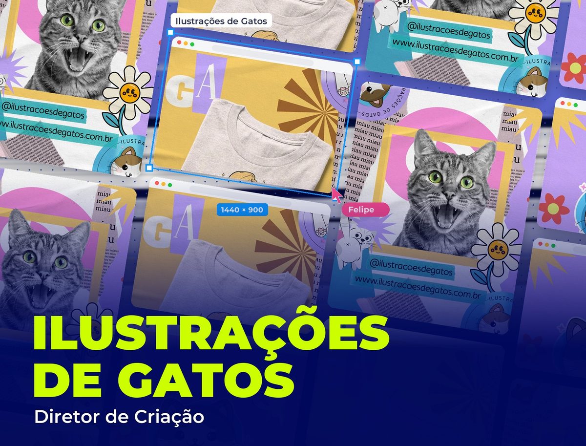 Ilustrações de Gatos