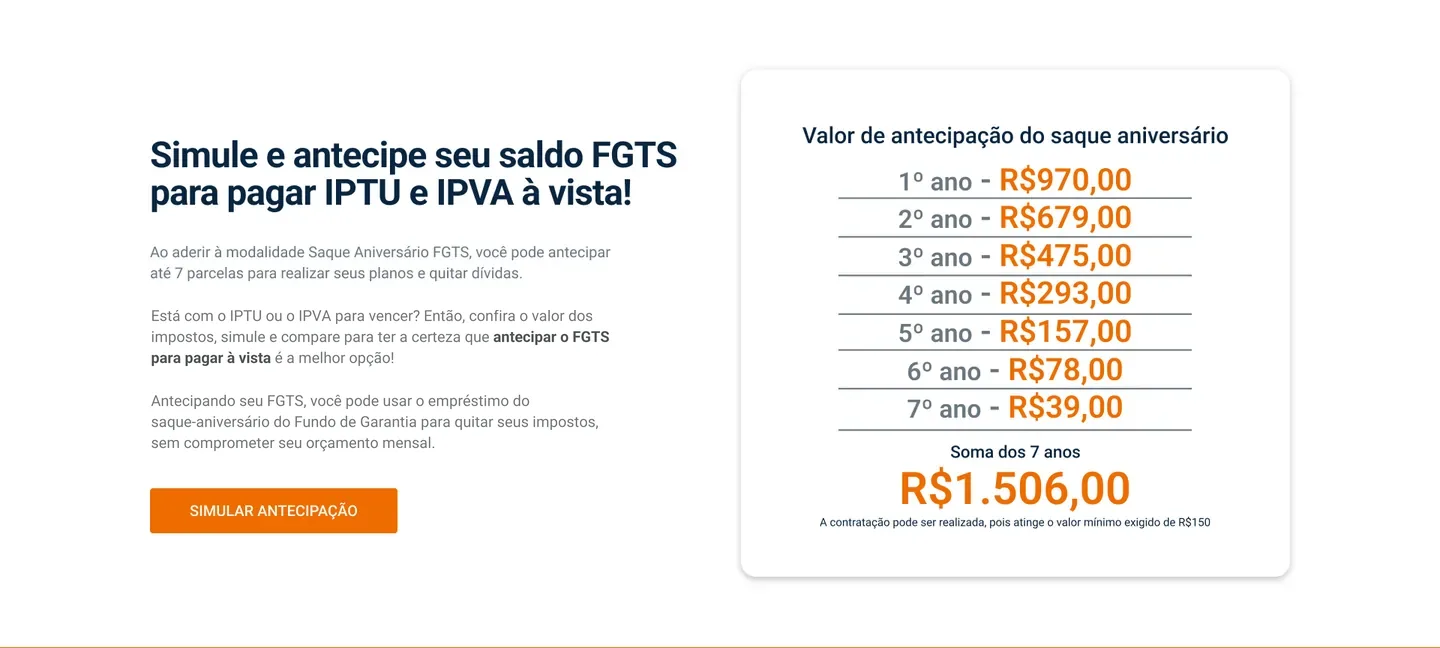 Simule e antecipe