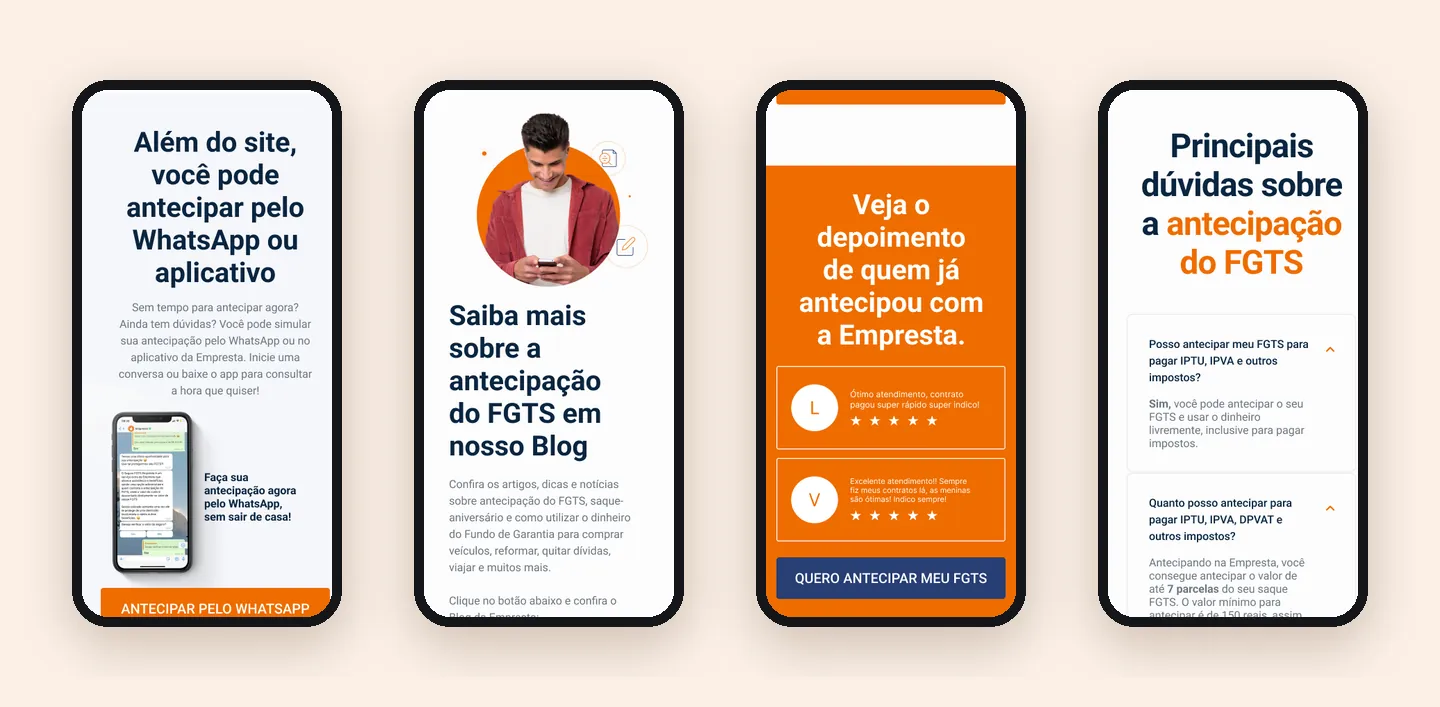 WhatsApp e aplicativo, blog, depoimentos e dúvidas