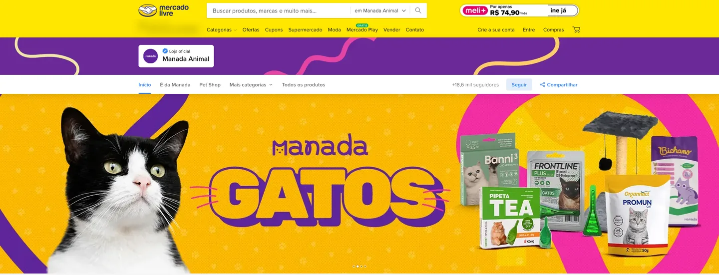 Uma loja oficial com identidade própria