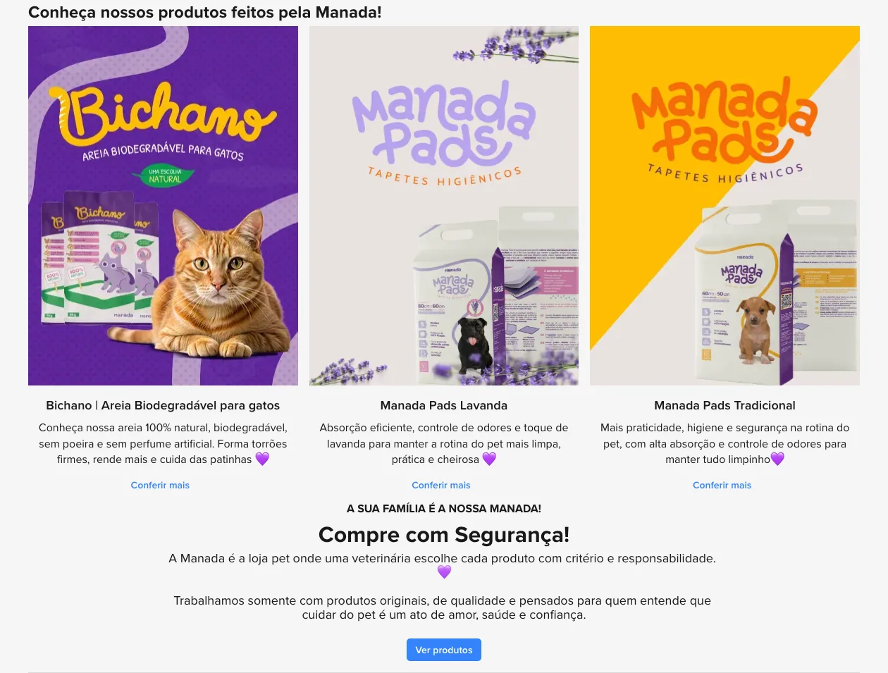 Marca própria em destaque e compra segura