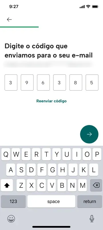 Código preenchido