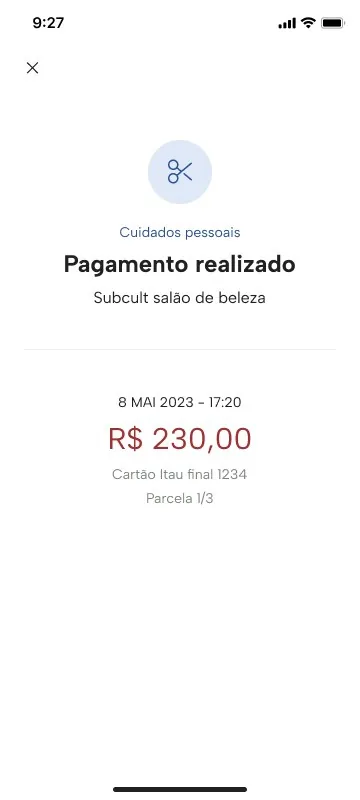 Detalhe do lançamento