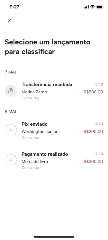 Lançamento classificado