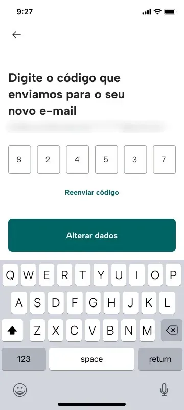 Código de confirmação