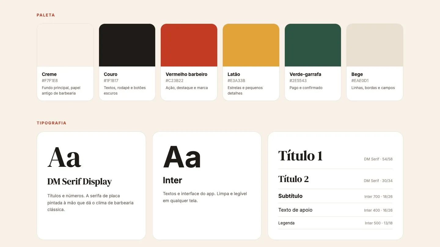 Palette and typography