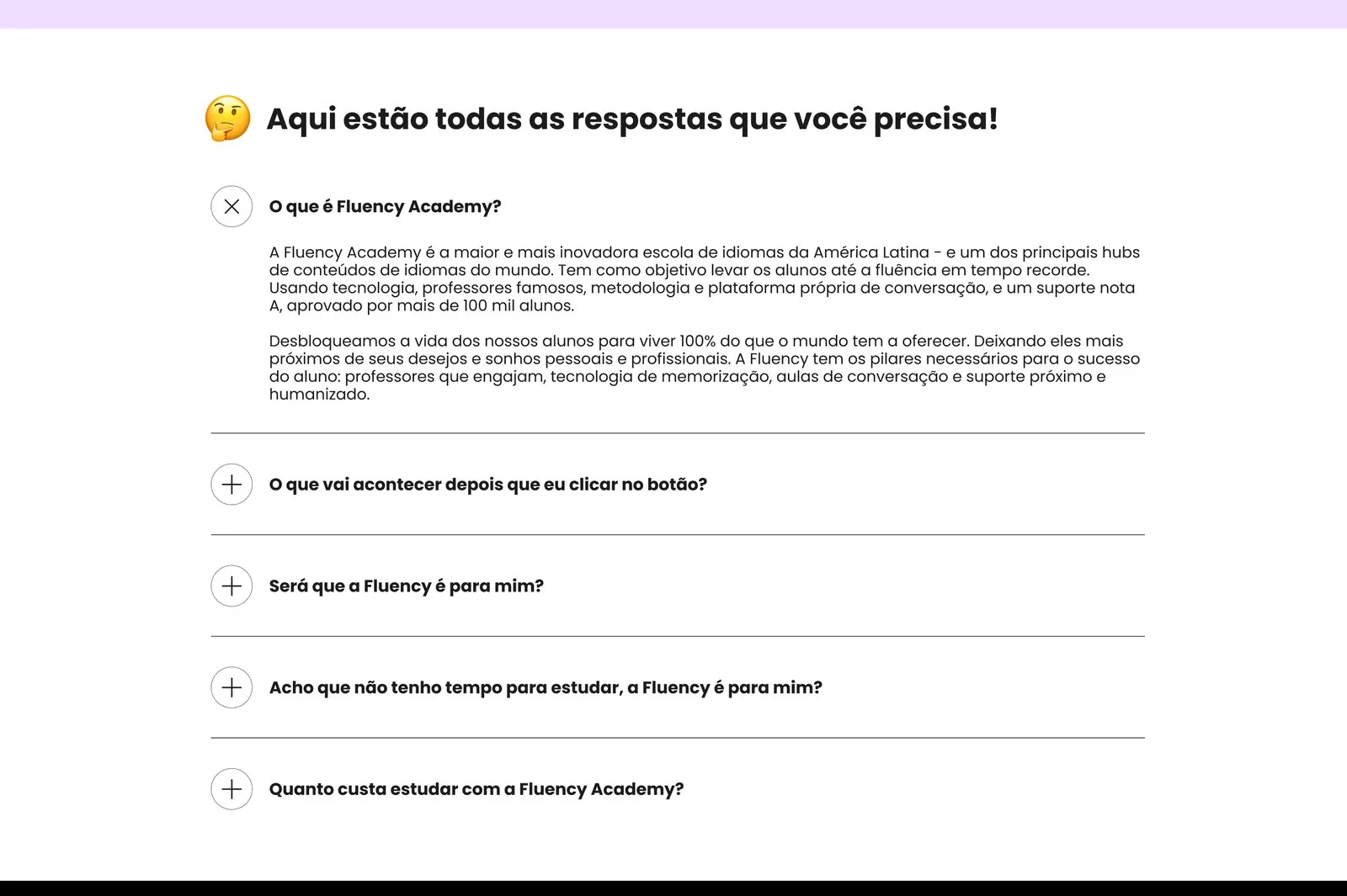 Perguntas frequentes