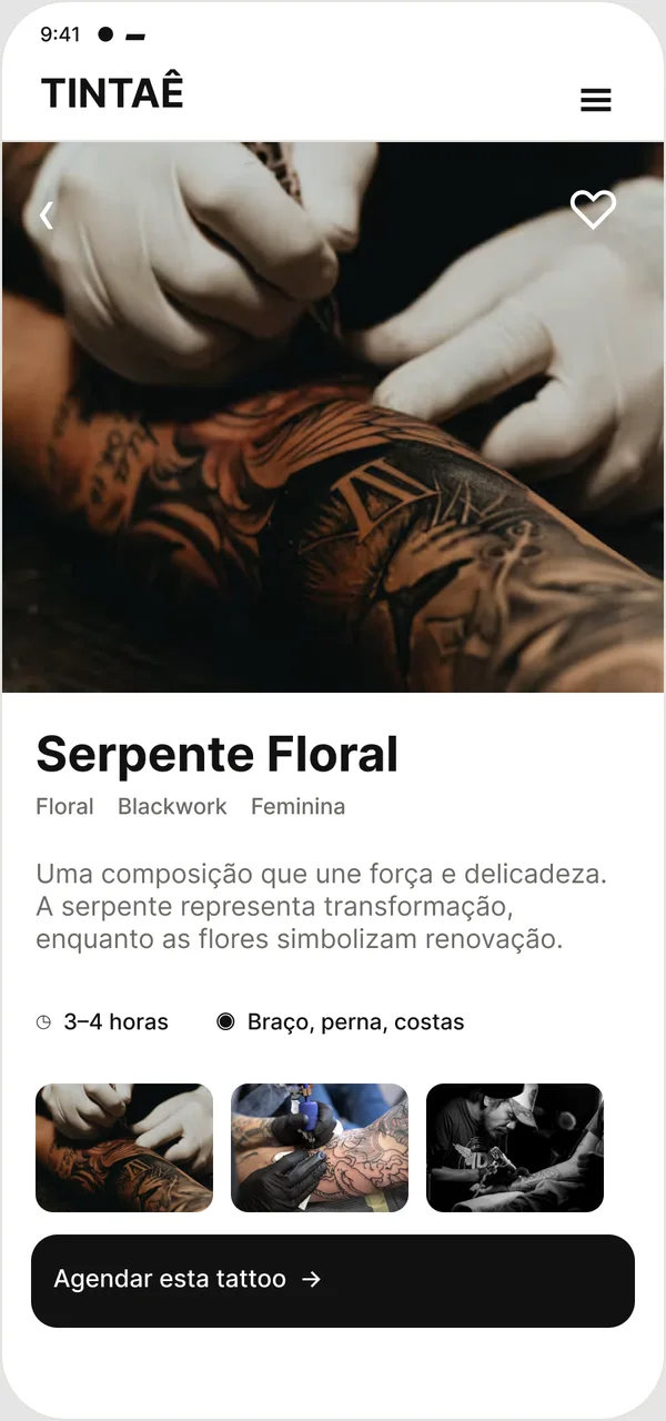 Detalhe da tattoo