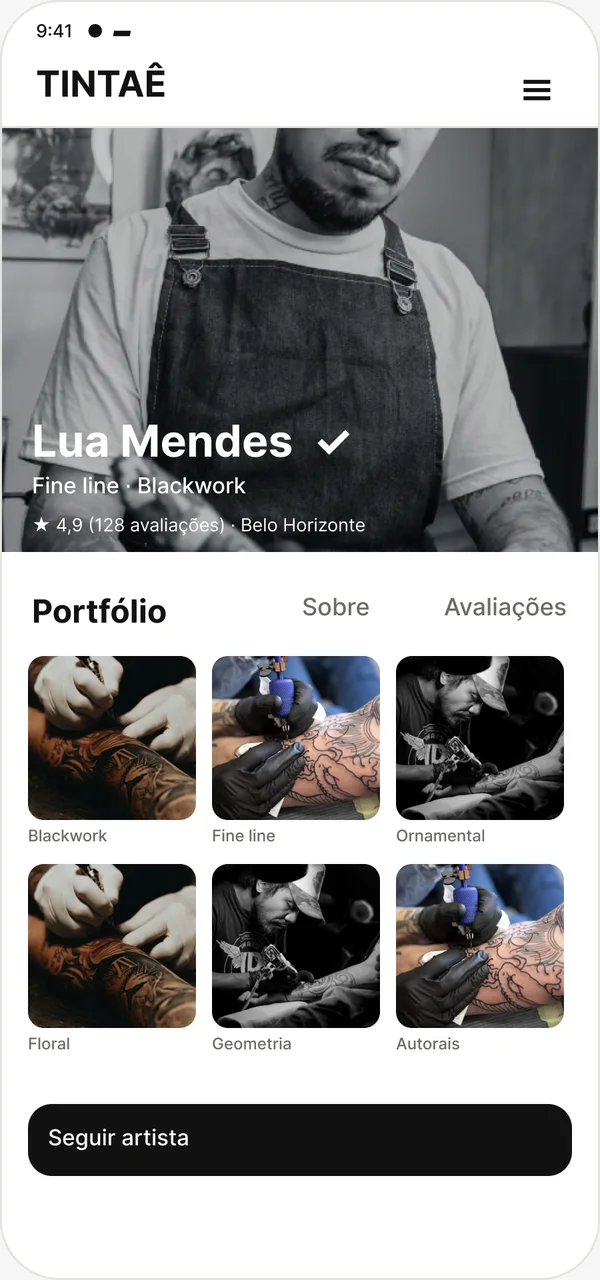 Perfil do artista