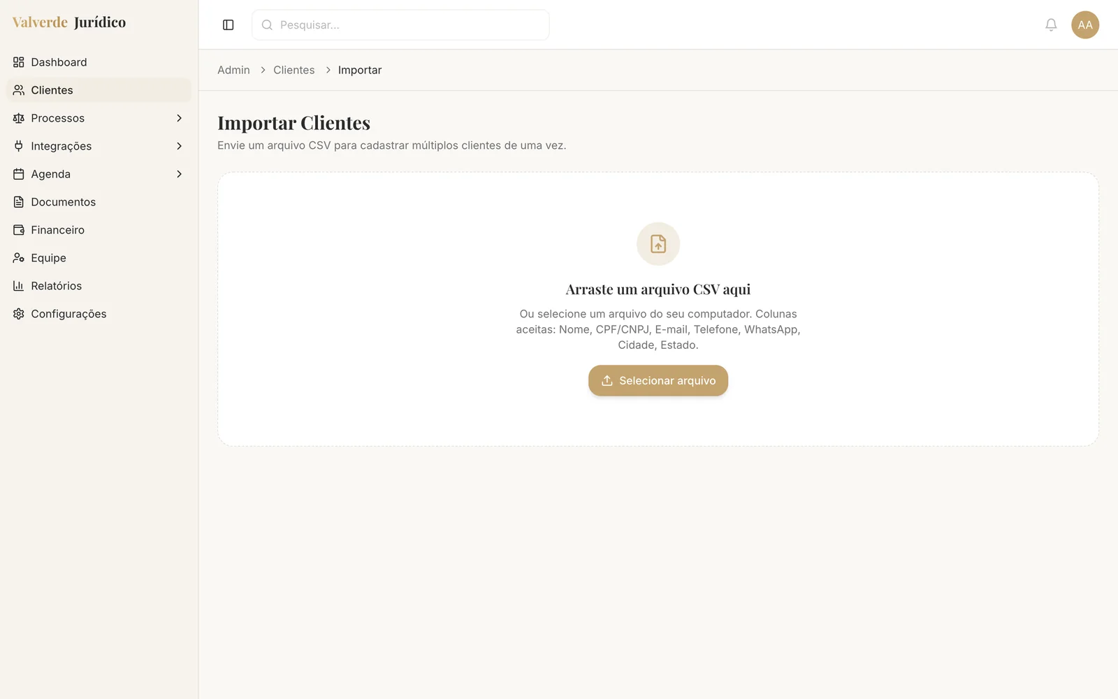 CSV import