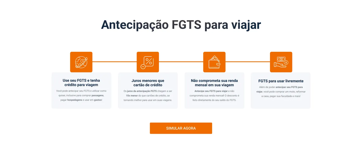 Antecipação FGTS para viajar