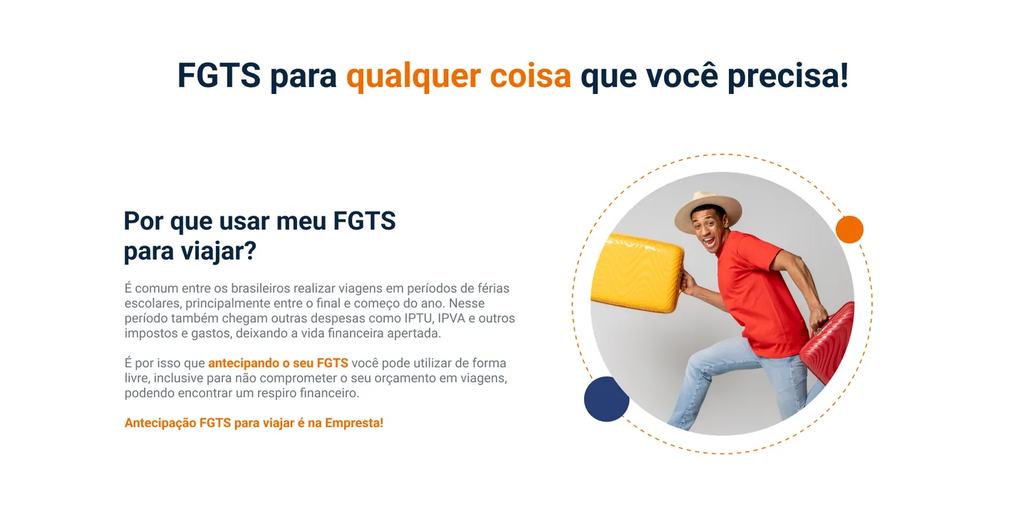 Por que usar o FGTS para viajar
