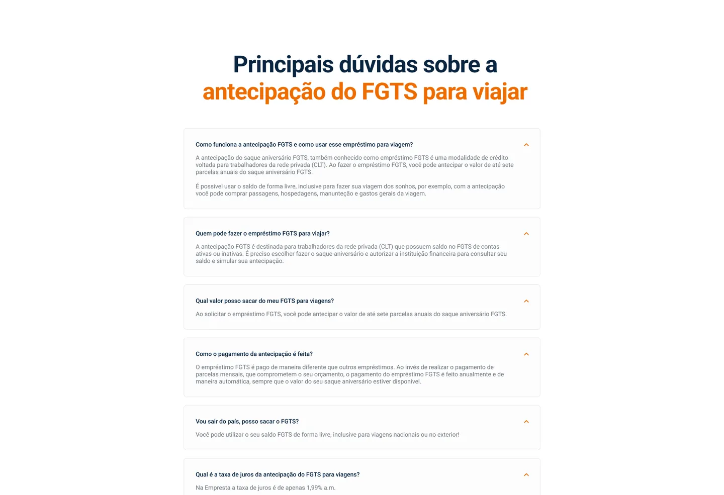 Dúvidas frequentes